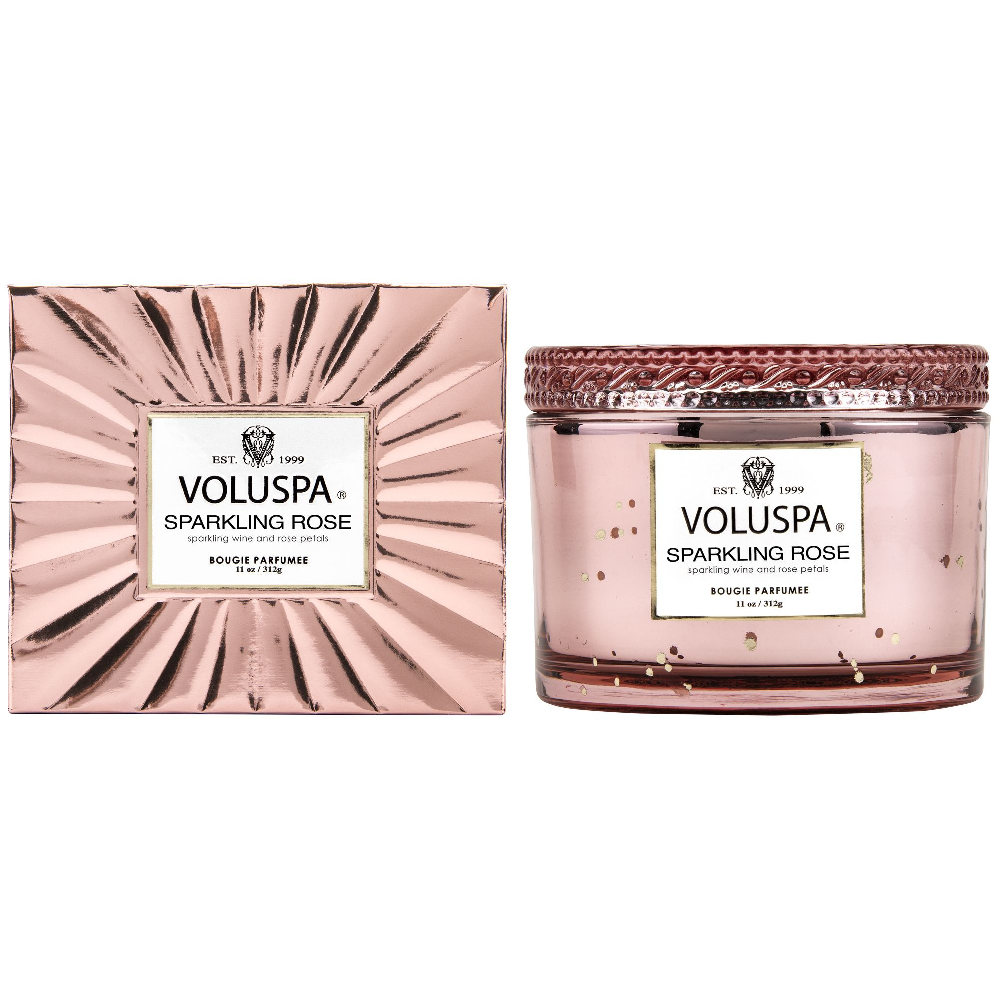 Voluspa Sparkling Rose Boxed Candle